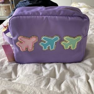 SCL X TARGET large purple airplane pouch, brand new